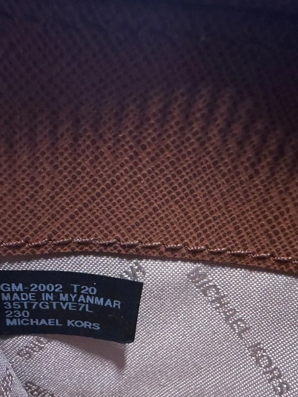 Michael Kors Large Jet Set Travel Pebbled Leather Wristlet - Camel 35T7GTVE7L